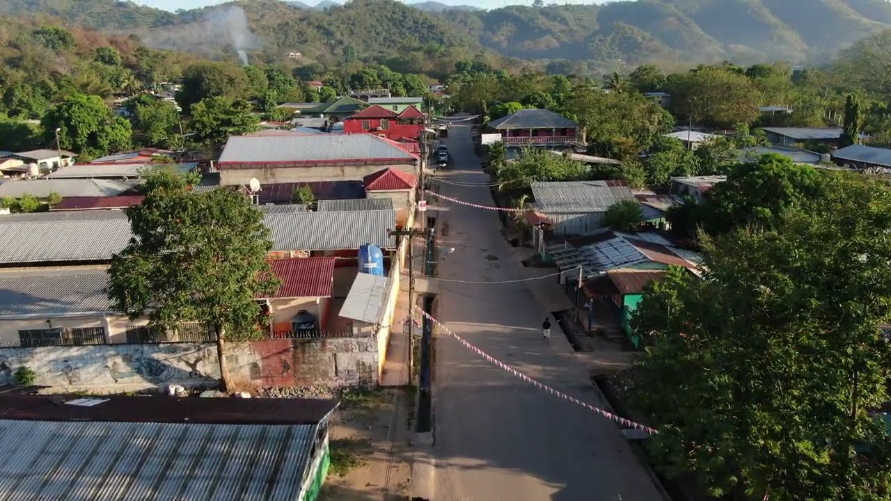 Entrada de El Marañón, Villanueva, Cortés Honduras, abril 20 25